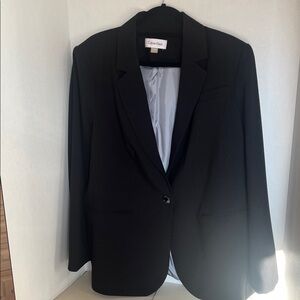 Calvin Klein Classic One Button Suit Jacket